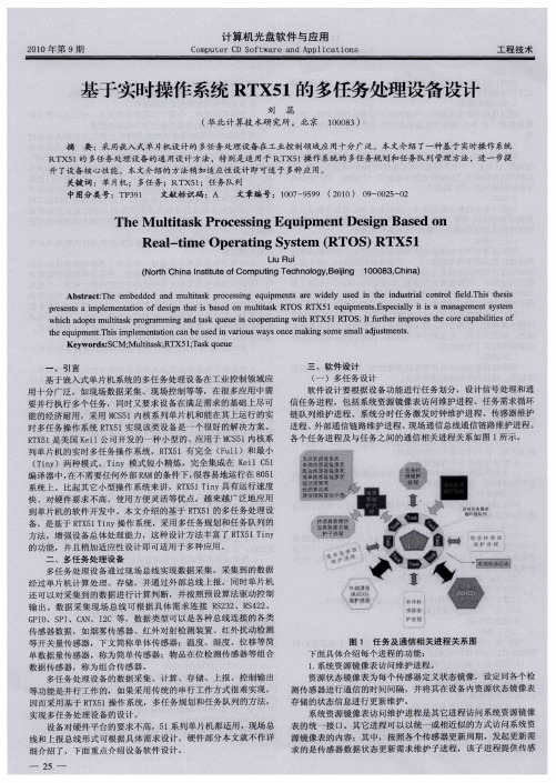 基于实时操作系统RTX51的多任务处理设备设计