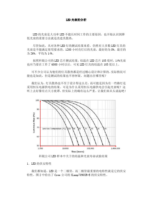 LED光衰的分析（恒压和恒流驱动）