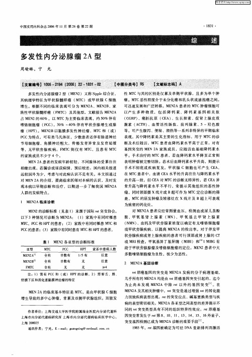 多发性内分泌腺瘤2A型