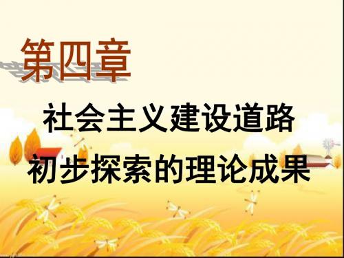 社会主义建设道路初步探索的理论成果 PPT课件