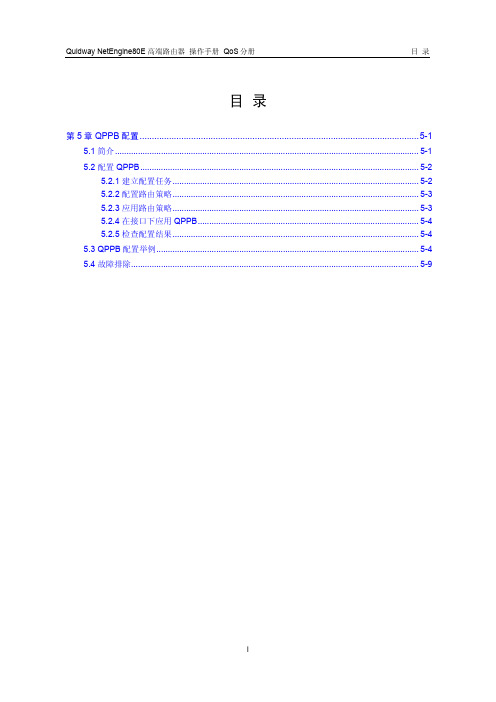 华为NE系列路由器QPPB配置