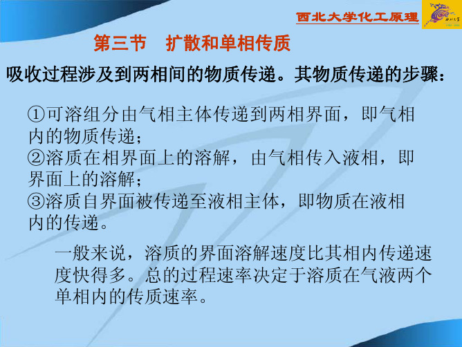 第八章 气体吸收-第三节-扩散和单相传质