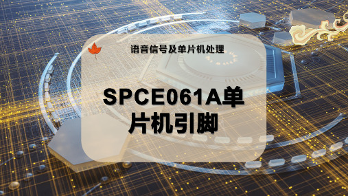 SPCE061A单片机引脚