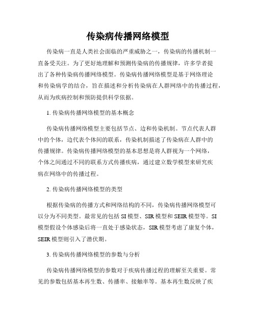 传染病传播网络模型