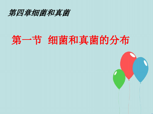 八年级生物上册教学课件-5.4.1细菌和真菌的分布1-人教版