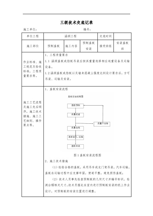 18预制盖板安装