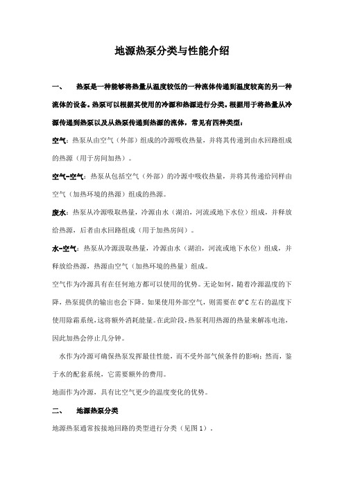 地源热泵分类与性能介绍 地源热泵的工作原理与家用什么相同