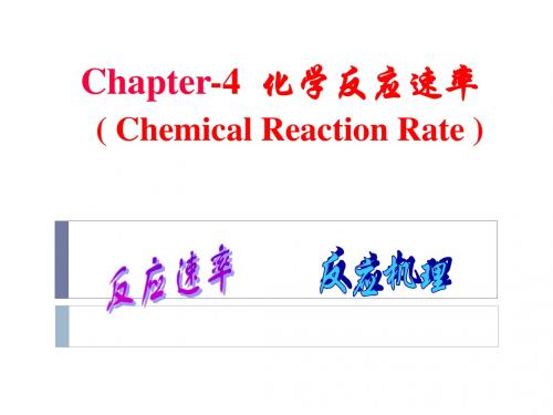 大学4化学反应速率