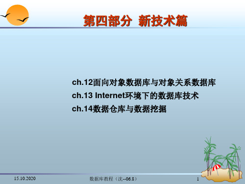 ch12面向对象数据库与对象关系数据库精品PPT课件