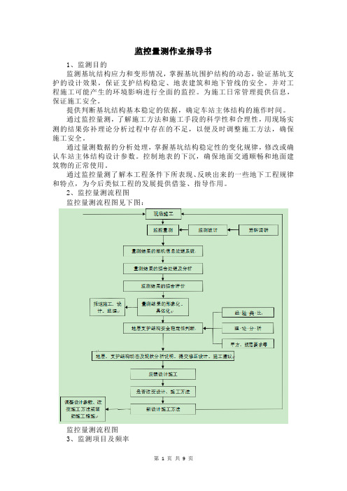 监控量测作业指导书