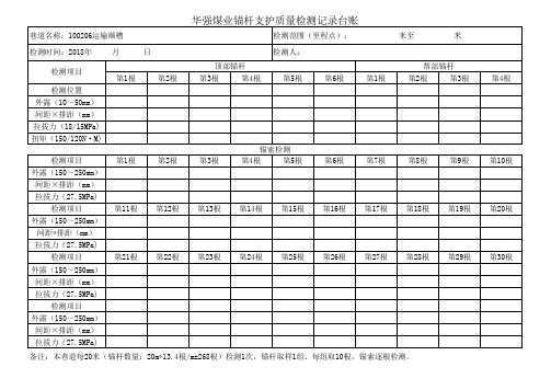 锚杆锚索检测记录台账总表修改后