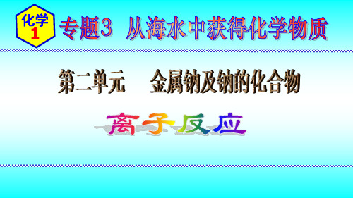 离子反应-【一堂好课】2022-2023学年上学期高一化学同步课件-苏教版(2020)必修第一册