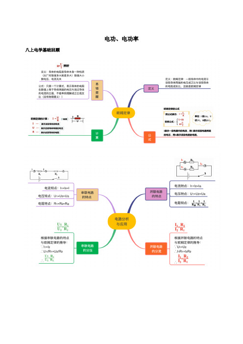 3.6.1电功电功率(学生版)