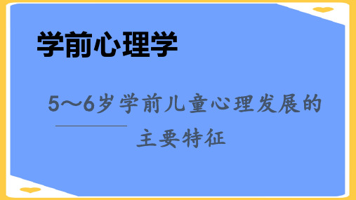 学前心理学PPT正式版