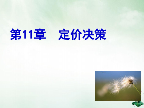 定价决策培训课件(PPT37页)