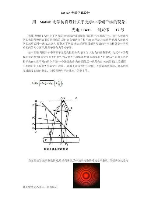 Matlab光学仿真设计