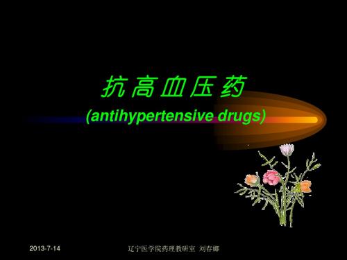 抗高血压药(antihypertensive drugs)