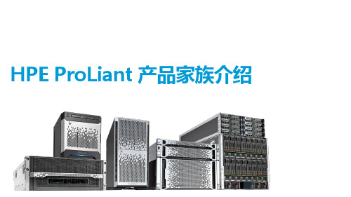 HPE ProLiant 服务器产品家族介绍