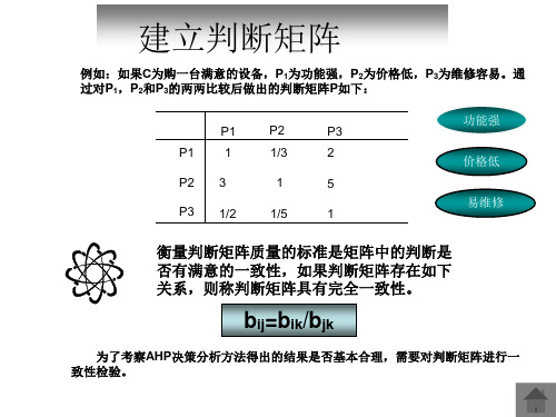 构造判断矩阵的讲解层次分析法