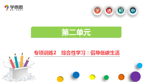 第2单元 专项训练2 综合性学习:倡导低碳生活