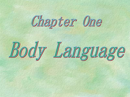 Body Language PPT课件