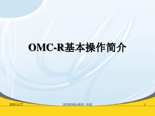 新员工培训系列-OMCR常用操作指令介绍