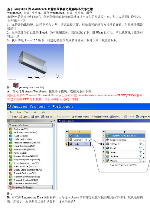 弹性血管流固耦合教程与心得