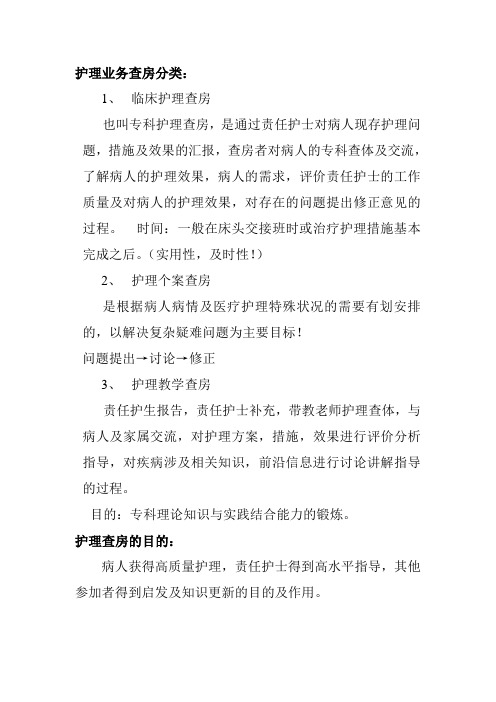 什么是护理查房