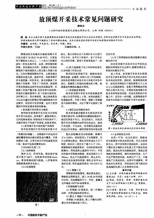 放顶煤开采技术常见问题研究