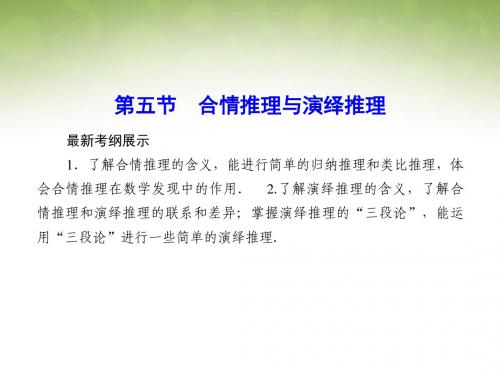 高三数学人教A版文科一轮复习课件 第六章 不等式、推理与证明 6-5