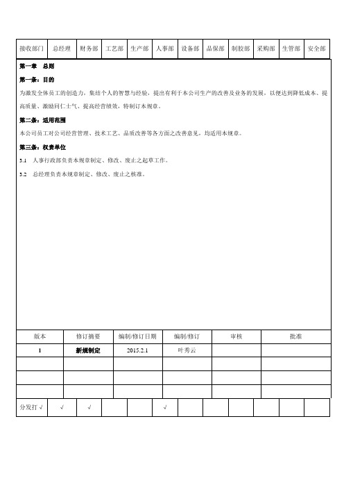 公司提案改善制度