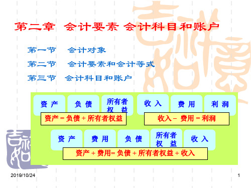 第二章会计要素会计科目和账户