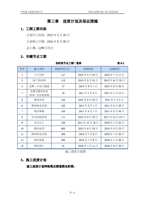 进度计划及保证措施