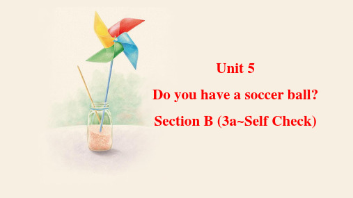 Unit5SectionB(3a-SelfCheck)课件人教版英语七年级上册