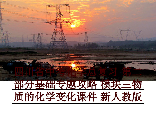 最新四川省中考化学总复习 第二部分基础专题攻略 模块三物质的化学变化课件 新人教版PPT课件