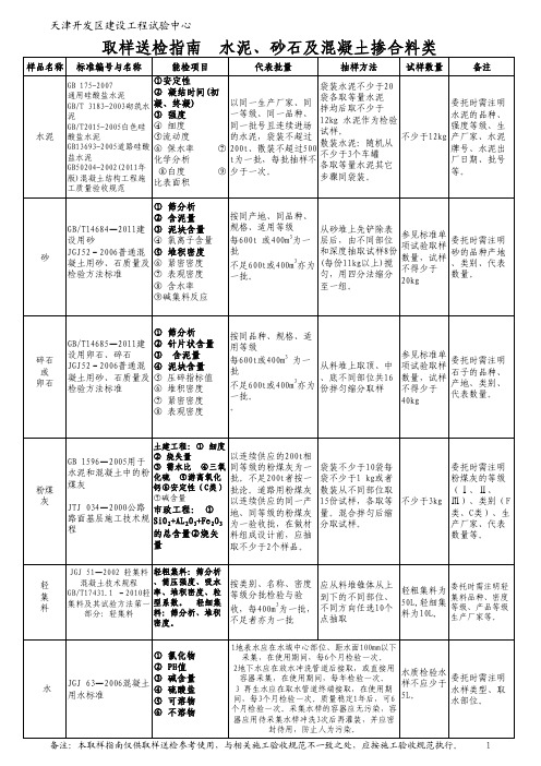 原材取样送检指南2017