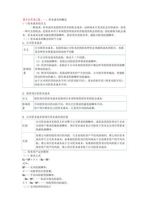 CPA注册会计《财务管理》财管第六章(重难点+同步练习)