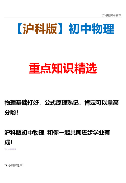 沪科版初中物理九年级下册5坐标曲线信息题毕业试题精选汇总