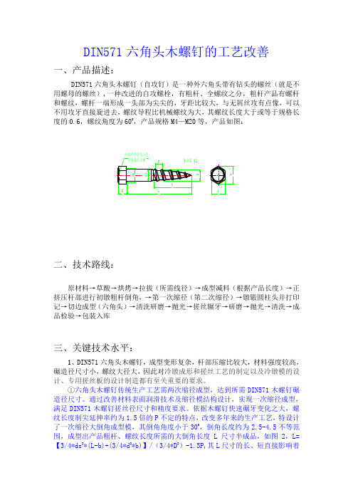 DIN571六角头木螺钉