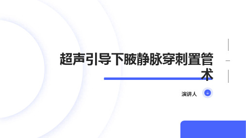 超声引导下腋静脉穿刺置管术