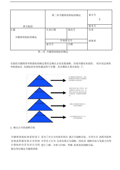 第二章关键绩效指标的确定