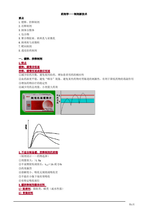 药剂学——制剂新技术