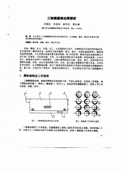 三轴椭圆振动筛探析