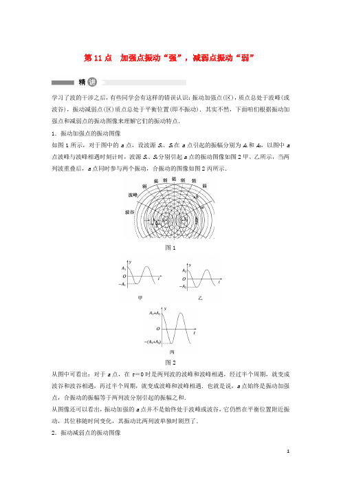 高中物理 模块要点回眸 第11点 加强点振动“强”减弱