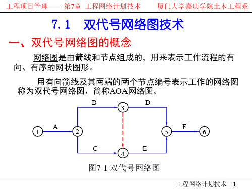 第7章--双代号网络图