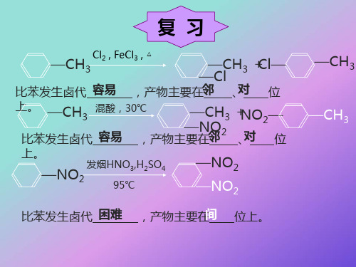 苯环上取代反应的定位规律