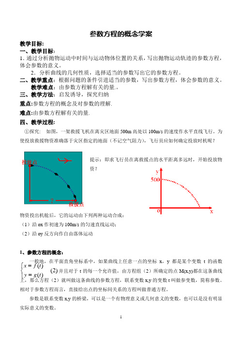 参数方程的概念