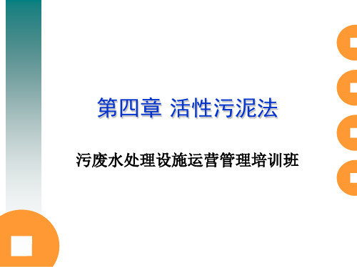 第四章 污废水处理设施培训-活性污泥法