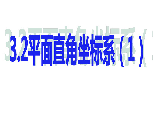 北师大版八年级数学上册3.2平面直角坐标系课件