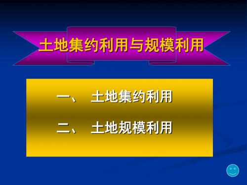 2-农地集约利用与规模利用